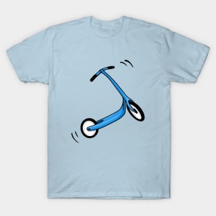 Retro Toy Scooter Blue T-Shirt